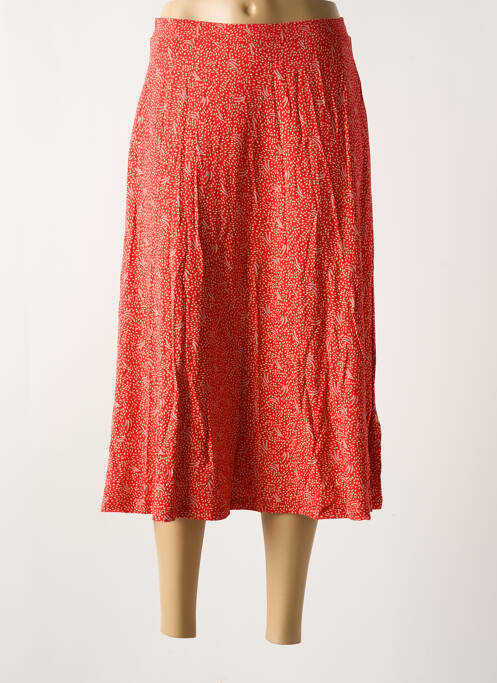 Jupe mi-longue orange ZILCH pour femme