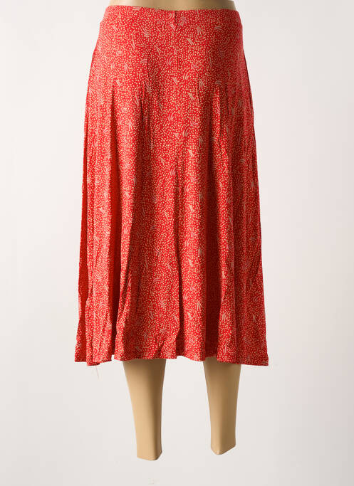 Jupe mi-longue orange ZILCH pour femme