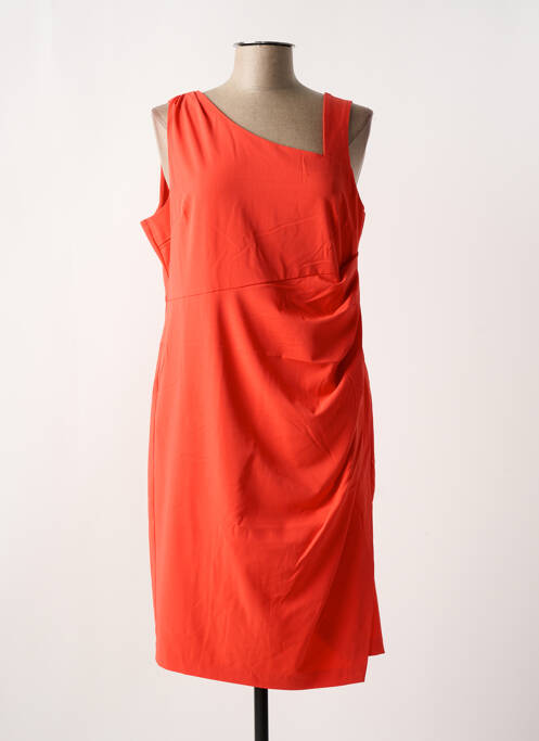 Robe mi-longue orange K-DESIGN femme