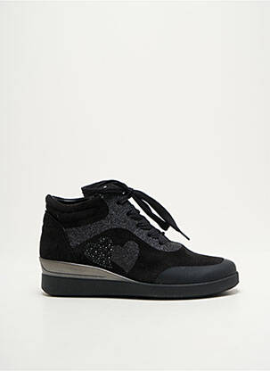 Baskets talon compensé talon de 4 à 6cm noir ARA femme