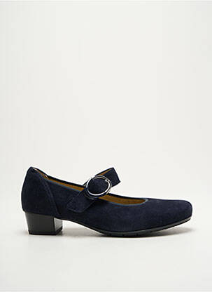 Ballerines fermeture scratch talon plat jusqu'à 3cm bleu ARA femme