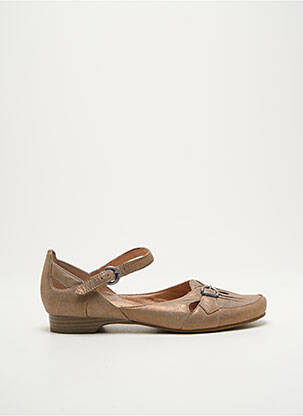 Sandales/nu pieds tissage satiné talon plat jusqu'à 3cm marron KARSTON femme