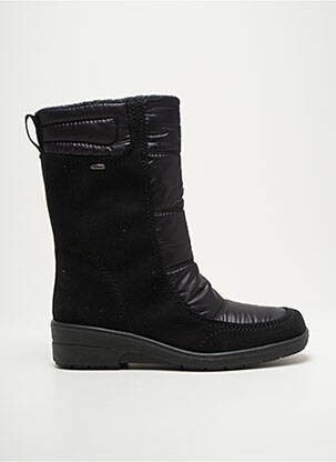 Bottines/boots tissage satiné talon de 4 à 6cm noir JENNY ARA femme