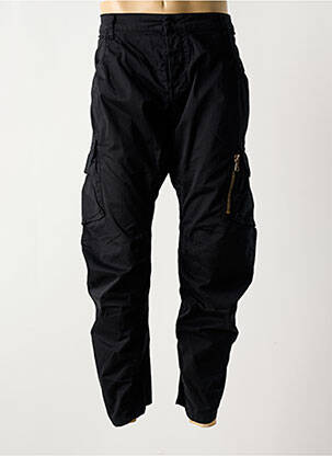 Pantalon cargo tissage popeline taille normale noir LE TEMPS DES CERISES homme