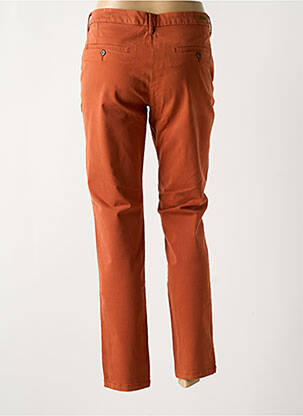 Pantalon chino tissage popeline taille normale orange REIKO femme