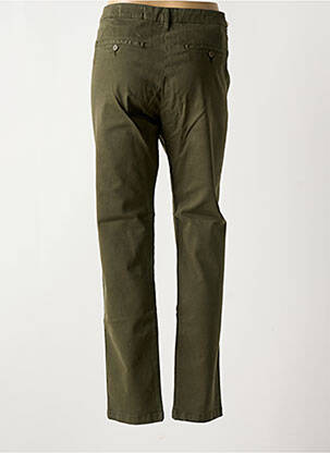 Pantalon chino tissage popeline taille normale vert REIKO femme