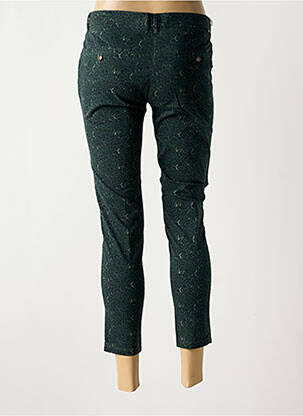 Pantalon chino tissage popeline taille normale vert REIKO femme