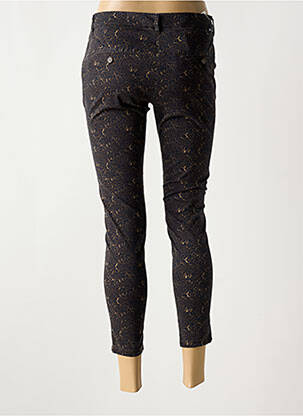 Pantalon chino tissage popeline taille normale marron REIKO femme