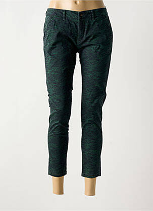 Pantalon chino tissage popeline taille normale noir REIKO femme