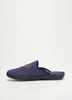 Chaussons/pantoufles talon plat jusqu'à 3cm bleu SEMELFLEX femme