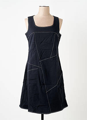 Robe mi-longue sans manche sans manche bleu S.QUISE femme