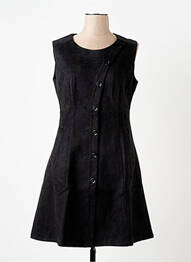 Robe mi-longue sans manche sans manche noir S.QUISE femme