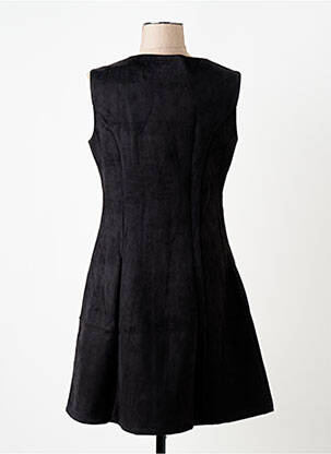 Robe mi-longue sans manche sans manche noir S.QUISE femme
