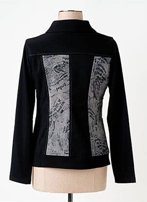Veste casual finition intérieure doublée noir QUATRE VINGT JOURS femme