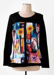 T-shirt manches longues manches longues noir S.QUISE femme
