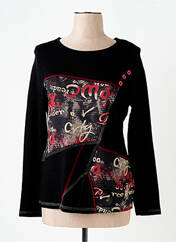 T-shirt noir S.QUISE pour femme seconde vue