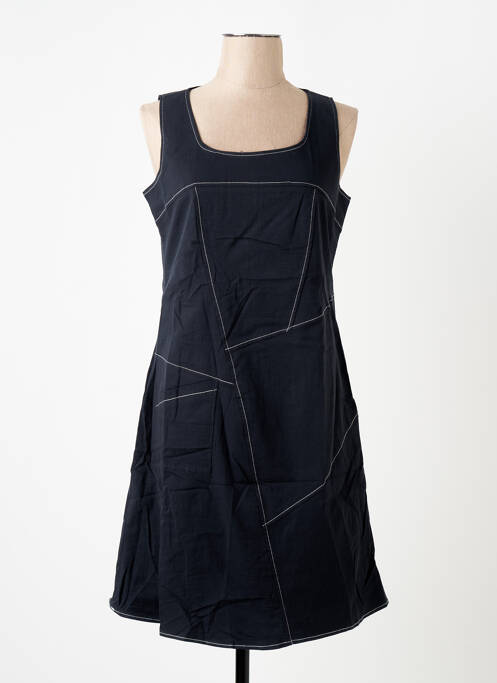 Robe mi-longue sans manche sans manche bleu S.QUISE femme