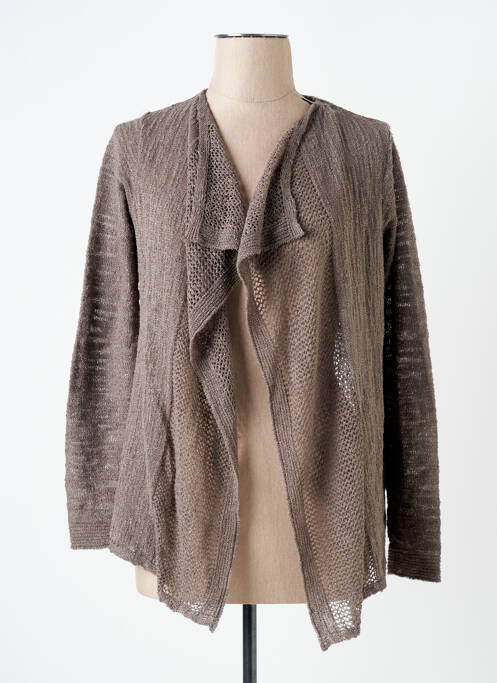 Gilet manches longues gris DUGER femme