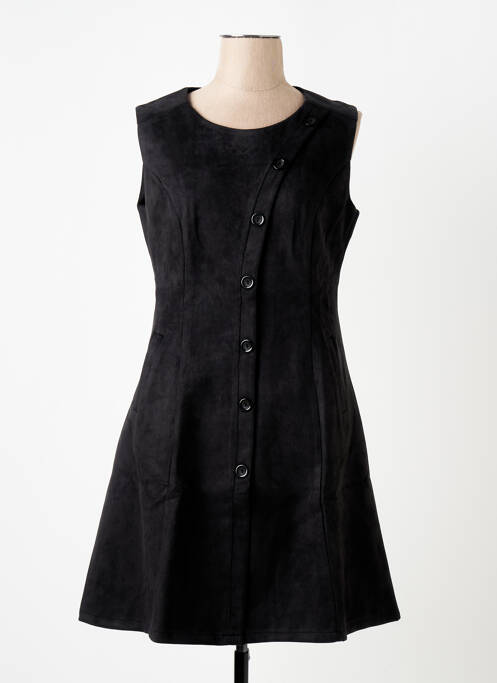 Robe mi-longue noir S.QUISE pour femme