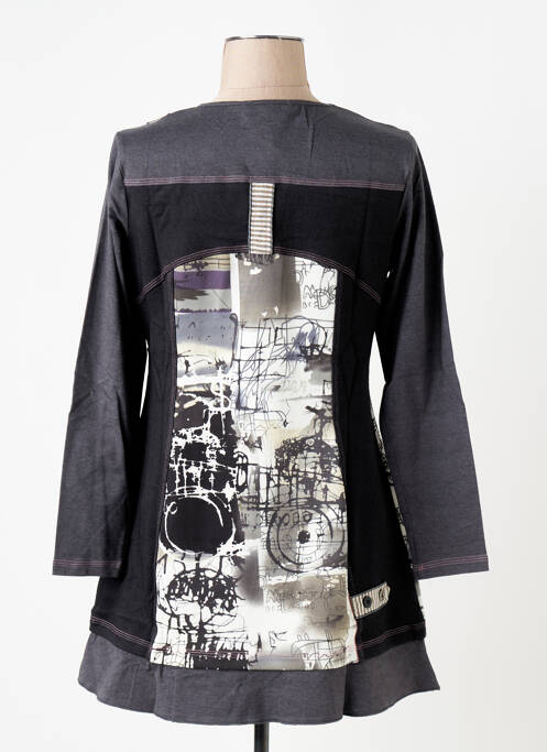 Tunique manches longues gris S.QUISE pour femme
