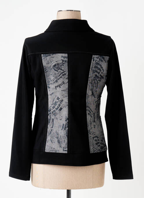 Veste casual noir QUATRE VINGT JOURS pour femme