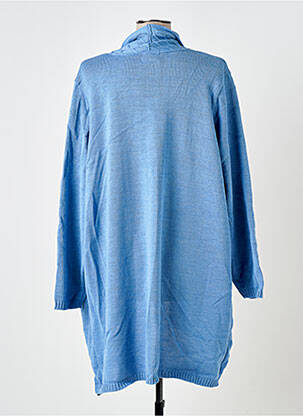 Gilet manches longues stretch bleu DUGER femme