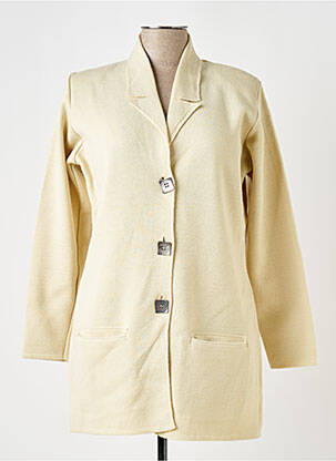 Gilet manches longues coupe cintrée beige DUGER femme