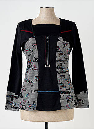 T-shirt manches longues manches longues noir S.QUISE femme