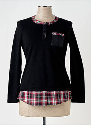 T-shirt manches longues manches longues noir S.QUISE femme