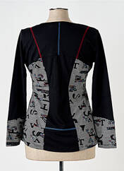 T-shirt noir L.S MODE pour femme seconde vue