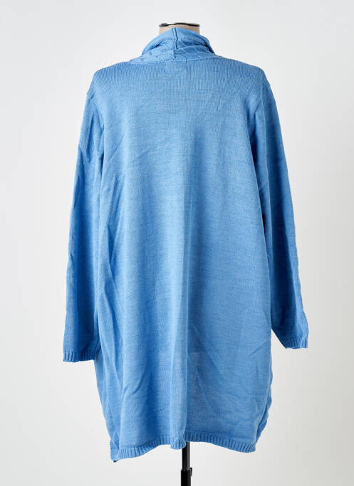 Gilet manches longues bleu DUGER pour femme