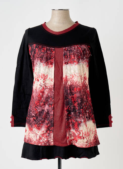 Tunique manches longues noir S.QUISE pour femme