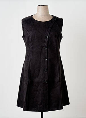 Robe courte sans manche sans manche noir S.QUISE femme