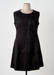 Robe courte sans manche sans manche noir S.QUISE femme