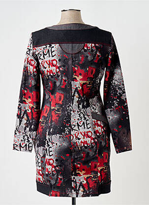Veste casual col rond gris QUATRE VINGT JOURS femme