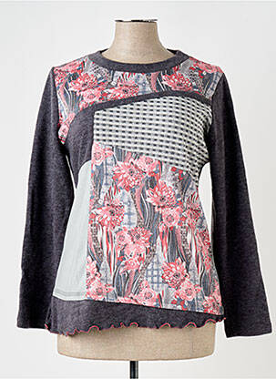 Pull coupe cintrée manches longues gris S.QUISE femme