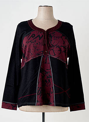 T-shirt noir QUATRE VINGT JOURS pour femme