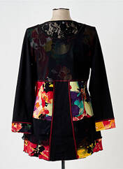 Tunique manches longues noir QUATRE VINGT JOURS pour femme seconde vue