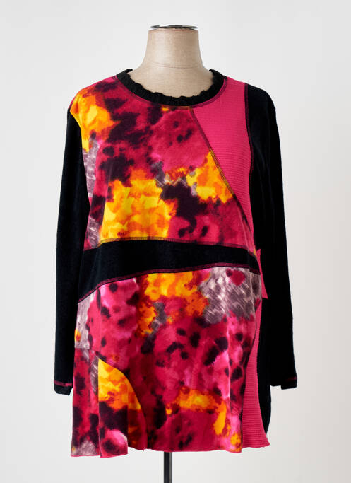 Pull tunique noir S.QUISE pour femme