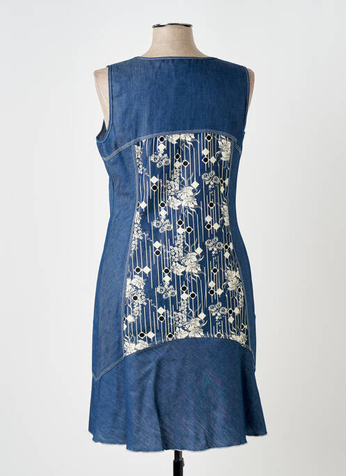 Robe mi-longue bleu S.QUISE pour femme