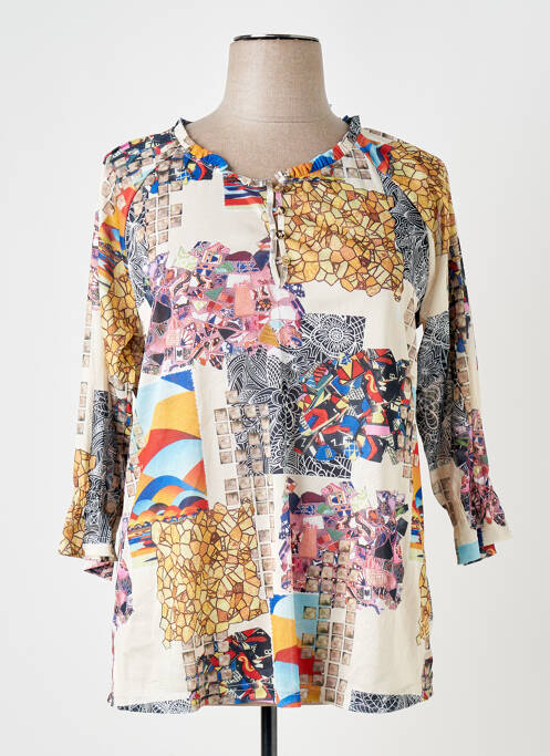 Tunique manches longues beige S.QUISE pour femme