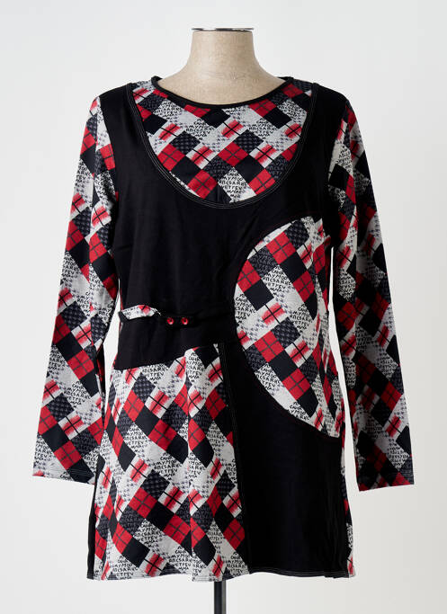 Tunique manches longues noir S.QUISE pour femme