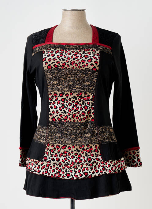 Tunique manches longues noir S.QUISE pour femme