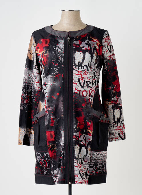 Veste casual gris QUATRE VINGT JOURS pour femme