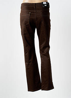 Pantalon droit stretch taille normale marron X-MAX femme