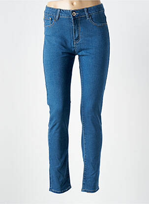 Jeans coupe slim stretch taille normale bleu X-MAX femme