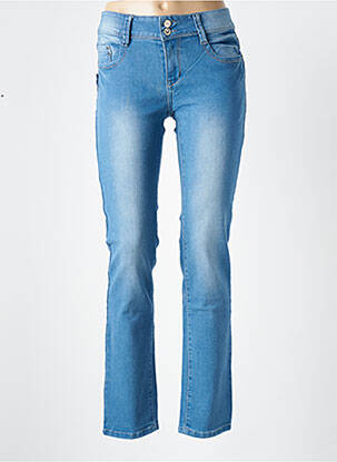 Jeans coupe slim stretch taille normale bleu X-MAX femme