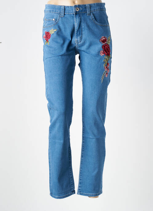 Jeans coupe slim bleu X-MAX pour femme