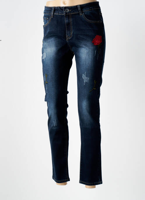 Jeans coupe slim bleu X-MAX pour femme