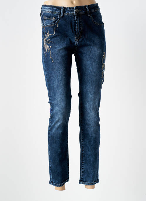 Jeans coupe slim bleu X-MAX pour femme